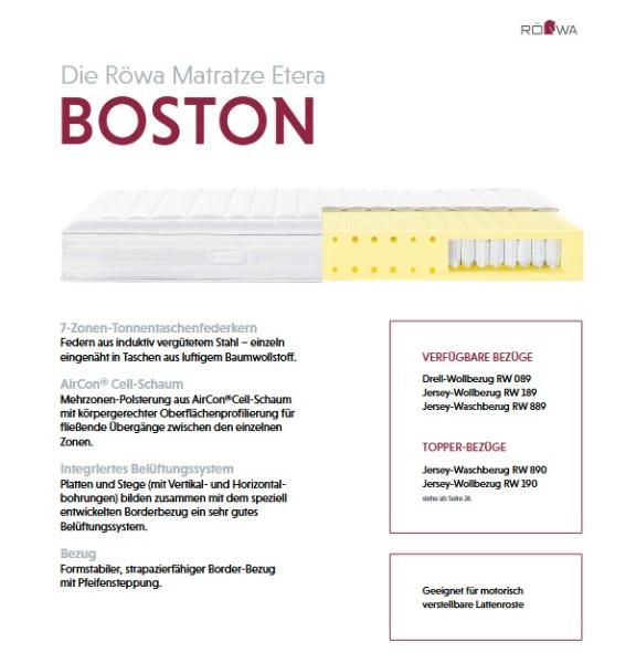 Matratze Röwa ETERA Boston Boxspring 140 x 220 x 23cm